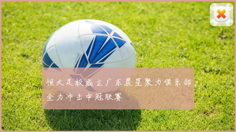 恒大足校成立广东晨星聚力俱乐部全力冲击中冠联赛